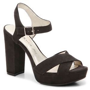 Black Anne Klein Chunky Platform Sandal